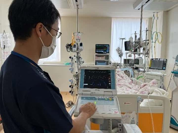 患者の状態を管理している画像